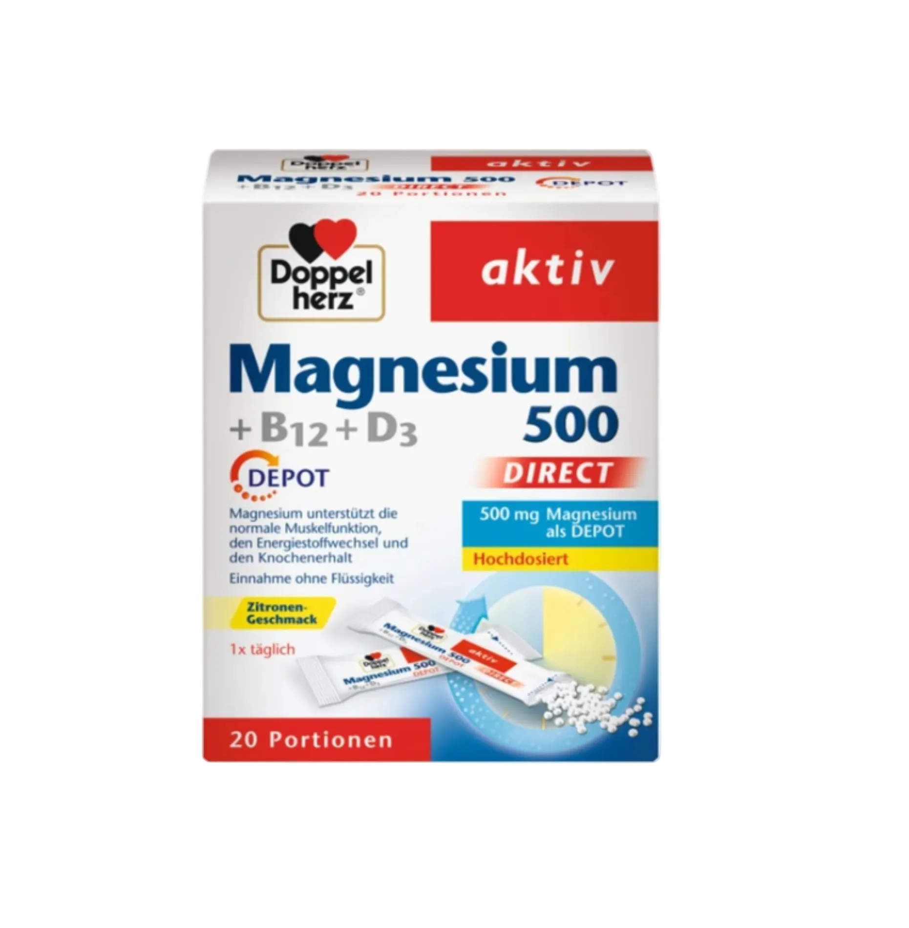 Doppelherz Aktiv Magnezijum 500 Direkt 20 kesica