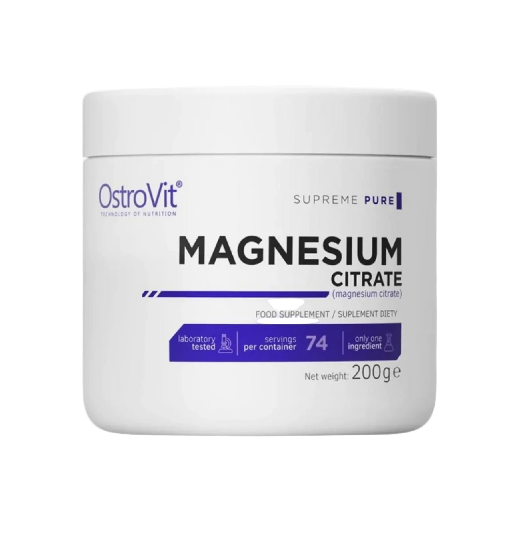 Ostrovit Magnesium Citrate Supreme 200g prah