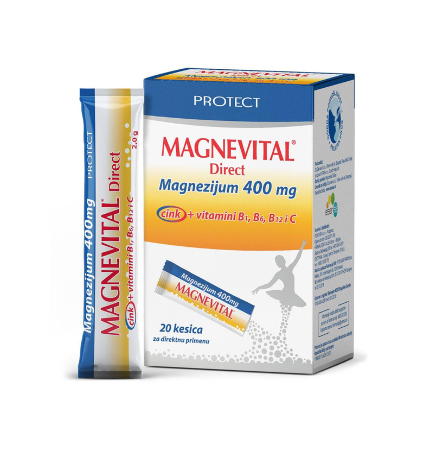 Magnevital Direct Magnezijum 20 kesica