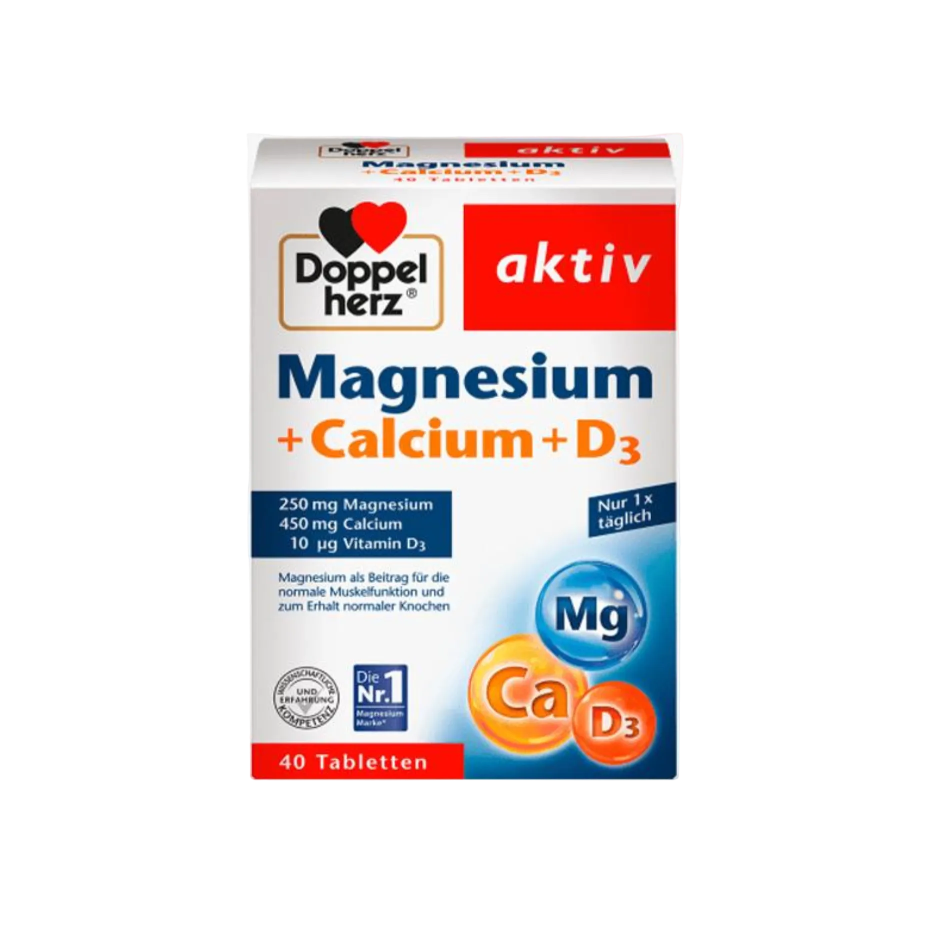 Doppelherz aktiv Magnezijum Kalcijum D3 40 tableta