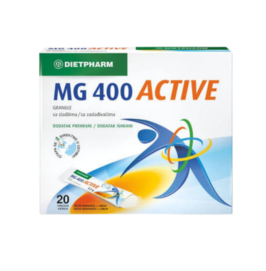 Dietpharm Magnezijum 400mg Active 20 kesica