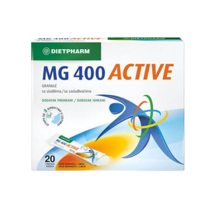 Dietpharm Magnezijum 400mg Active 20 kesica