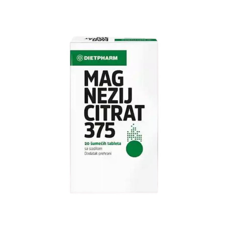 Dietpharm Magnezijum Citrat 375 mg — 20 šumećih tableta