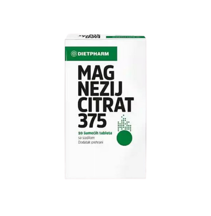 Dietpharm Magnezijum Citrat 375 mg — 20 šumećih tableta
