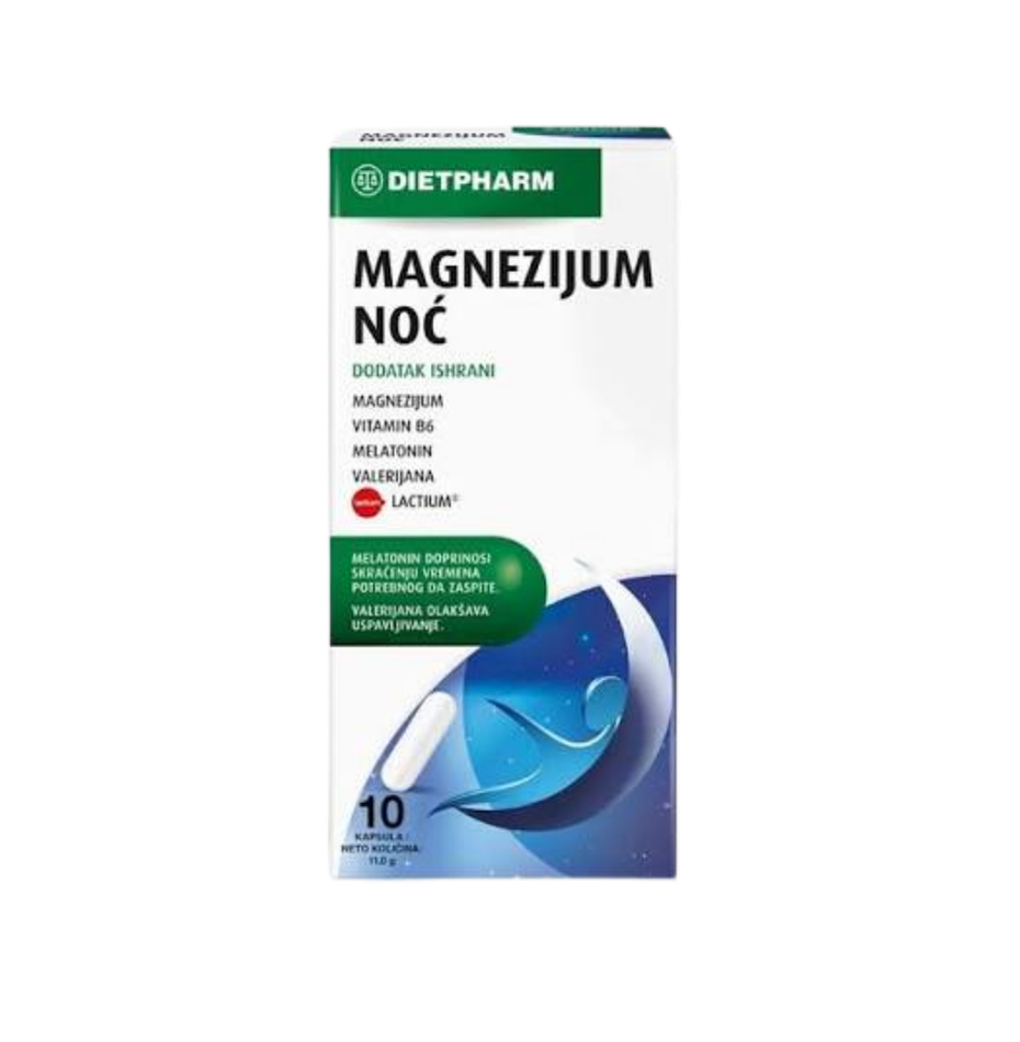 Box of Dietpharm Magnesizium Noç supplement on a white background