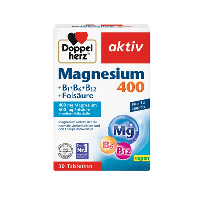 Doppelherz Magnezijum 400 + Folna Kiselina — 30 tableta