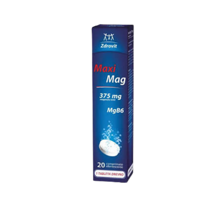 Zdrovit Maxi Mag supplement box on a white background