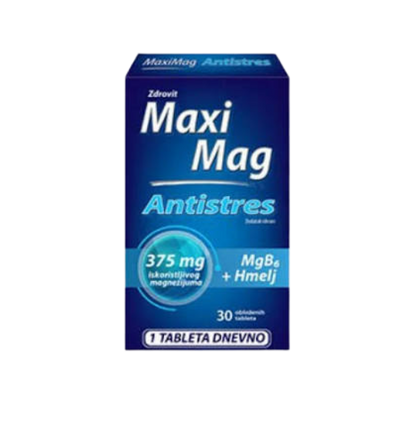 Maxi Mag Antistres supplement box on a white background