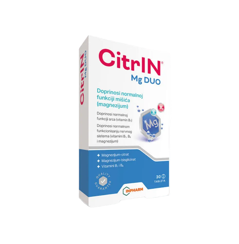 CitrIN Mg DUO supplement box on a white background