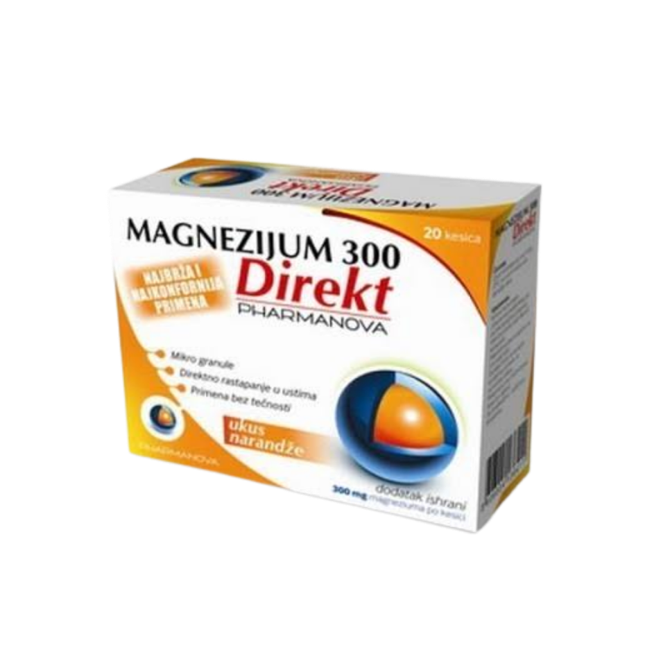 Pharmanova Magnezijum 300 Direkt — 20 kesica