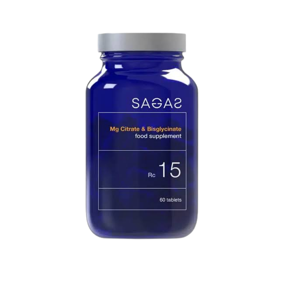 Sagas RC 15 Magnezijum Citrat & Bisglicinat — 60 tableta