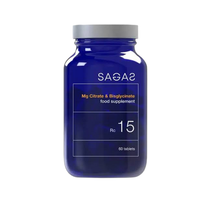 Sagas RC 15 Magnezijum Citrat & Bisglicinat — 60 tableta